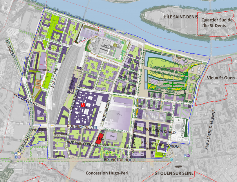 Plan de la ZAC des Docks de Saint-Ouen Plan de la ZAC des Docks de Saint-Ouen